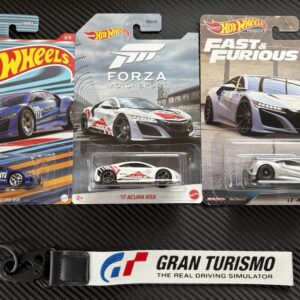 Hot Wheels Acura NSX Lot Of 3 and Gran Turismo Key Chain Lanyard