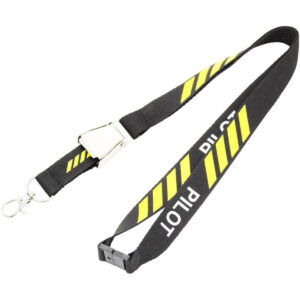 NEW Pilot Toys Pilot Striped Lanyard with Silver Belt Buckle
