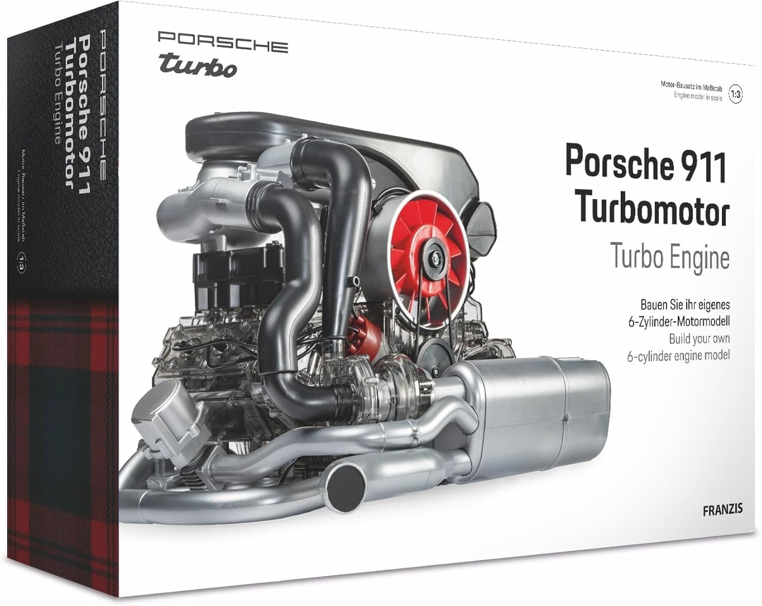 Authentic Porsche 911 Turbo 1:3 Scale Model Engine Kit - Fun & Educational Build - Image 3