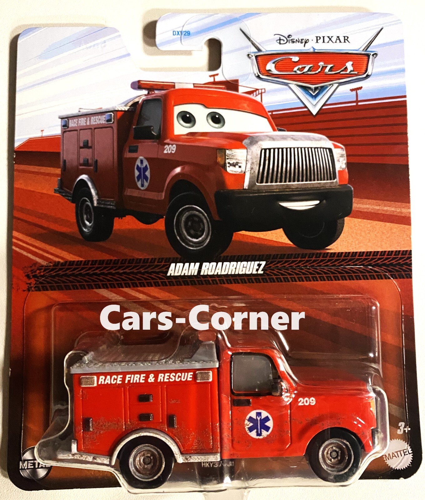 Disney Pixar Cars 3 Adam Roadriguez the Fire Truck from International Speedway