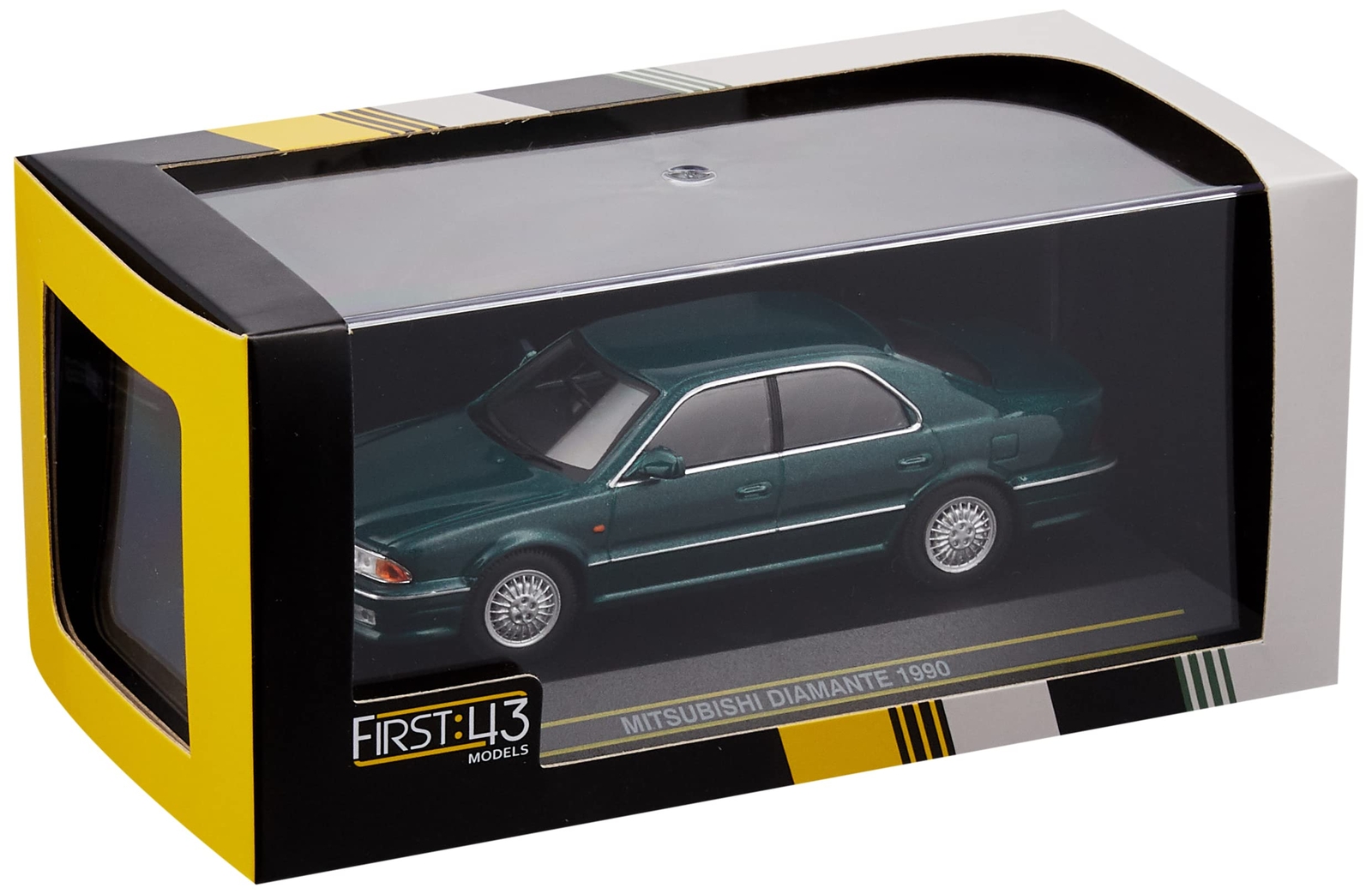 First:43 1/43 Mitsubishi Diamante 1990 Green Finished Product F43-055 Model Car - Image 3