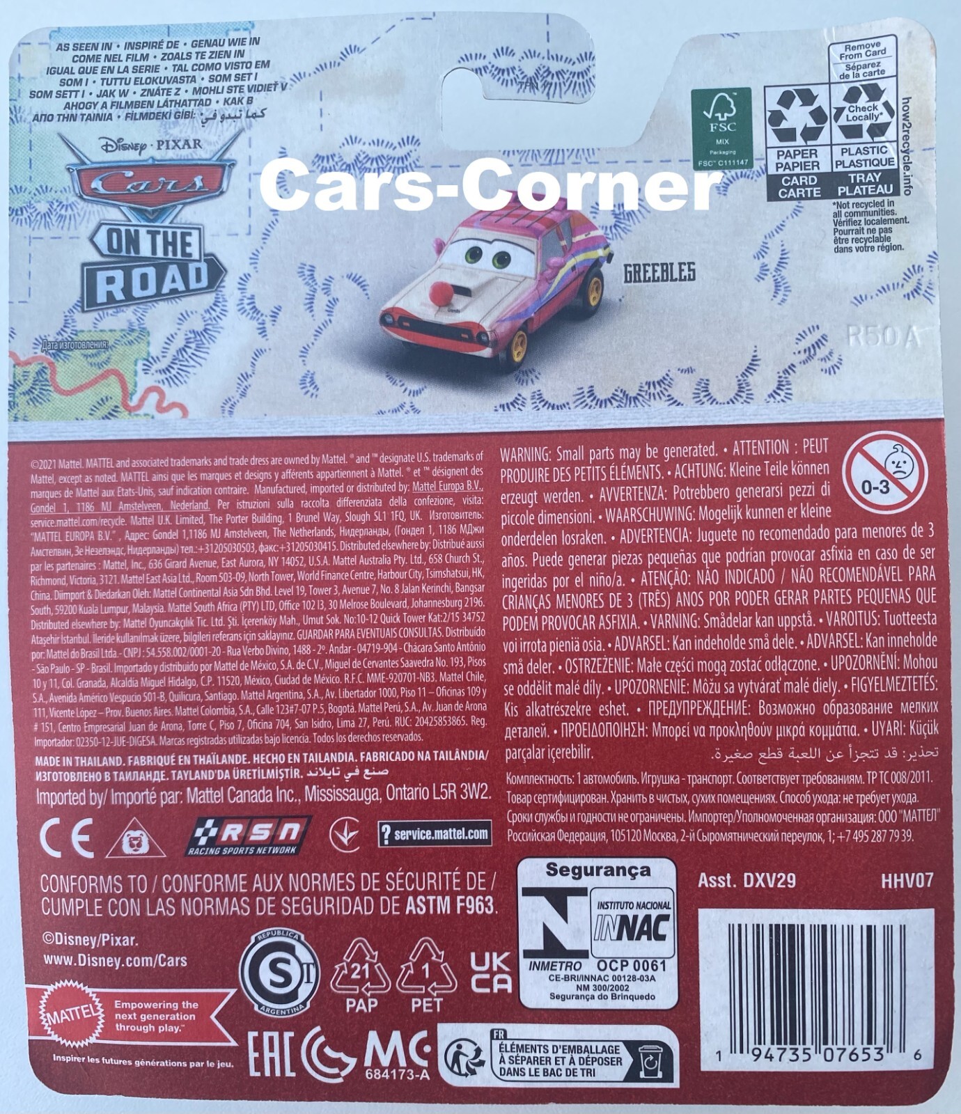 Disney Pixar Cars Greebles from Circus Velocitas 'On the Road' NEW & OVP - Image 2