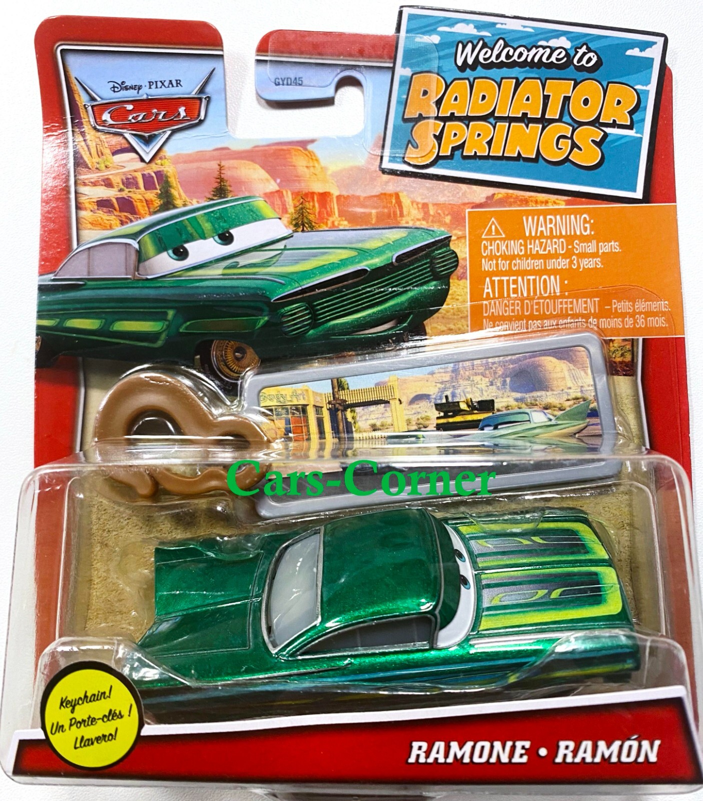 Disney Pixar Cars 1 Green Ramone #17 The Body Painter - Welcome Radiator Springs