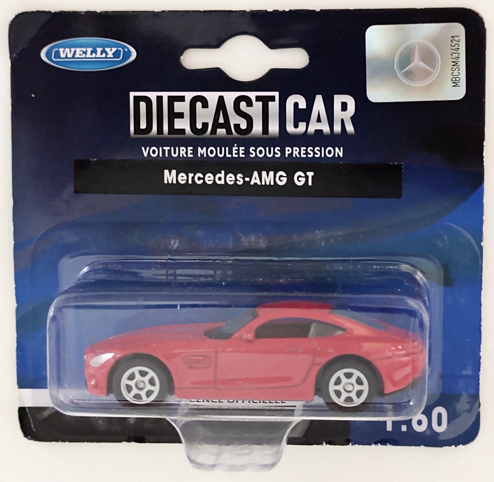 WELLY 1:60 MERCEDES-BENZ AMG GT OFFICIAL LICENSED DIECAST CAR, CANADIAN SELLER