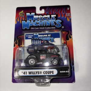 1941 WILLYS COUPE 2004 FUNLINE MERCHANDISE INC MUSCLE MACHINES 1:64 DIE-CAST