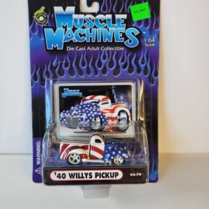 1940 WILLYS PICKUP 2002 FUNLINE MERCHANDISE MUSCLE MACHINES 1:64 DIE-CAST