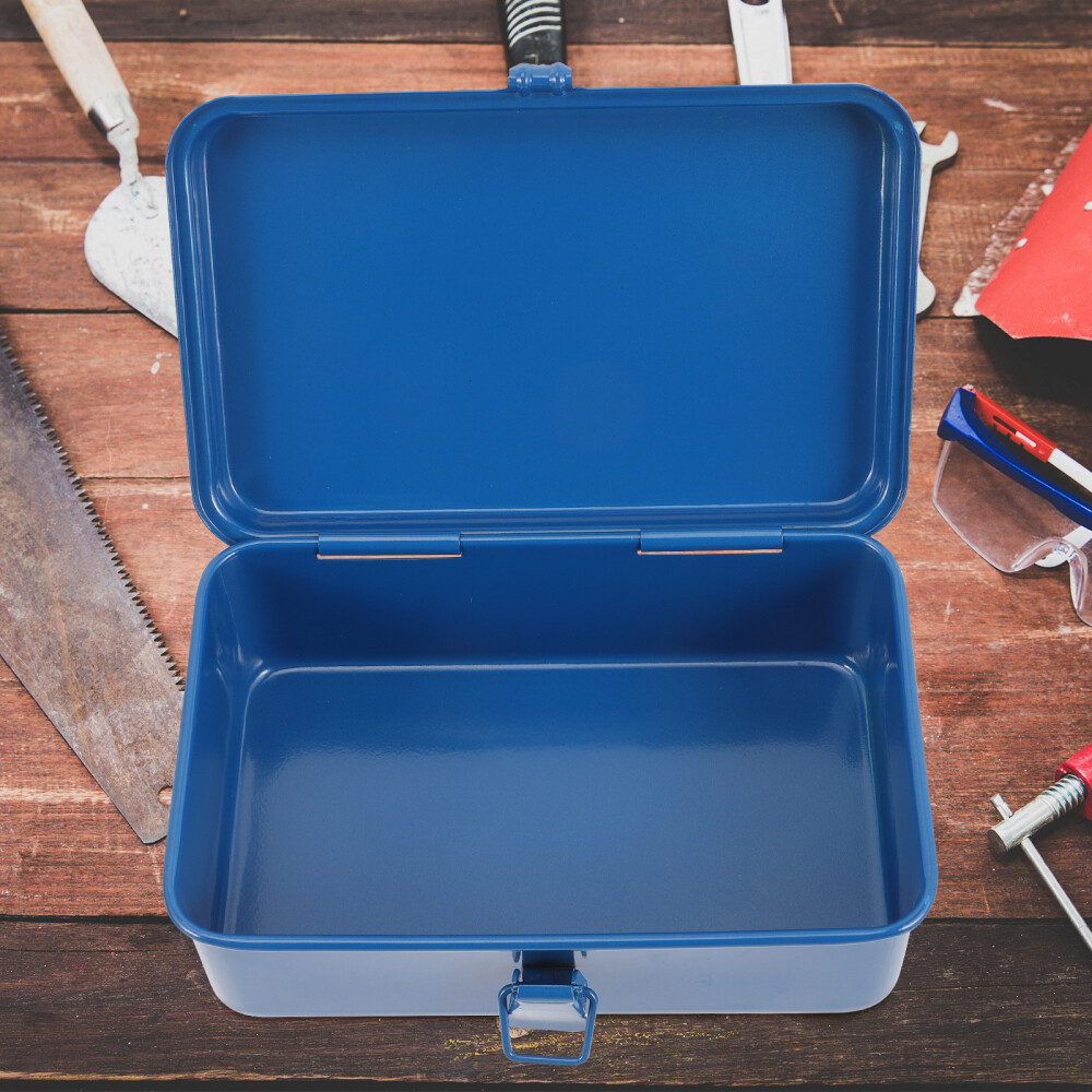 Iron Sheet Tool Box Small Chest Toolbox Tools Container Automotive - Image 2