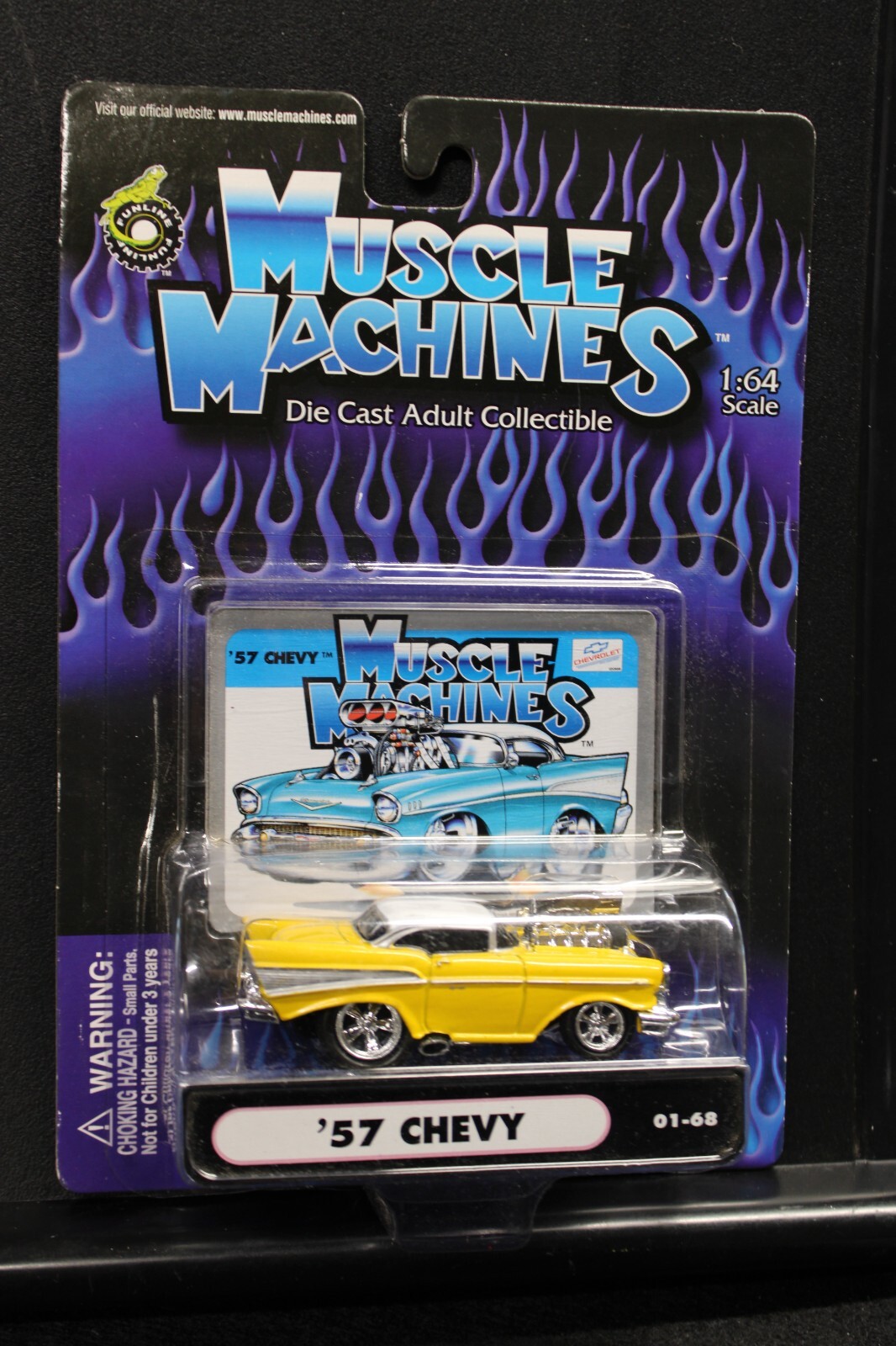 MUSCLE MACHINES - '57 CHEVY - 01-68 - FUNLINE MERCHANDISE - Image 2