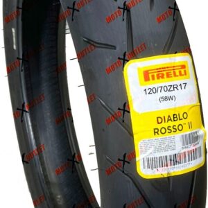 Pirelli Diablo Rosso II 120/70ZR17 Front Tire Motorcycle 120 70 17 2291900