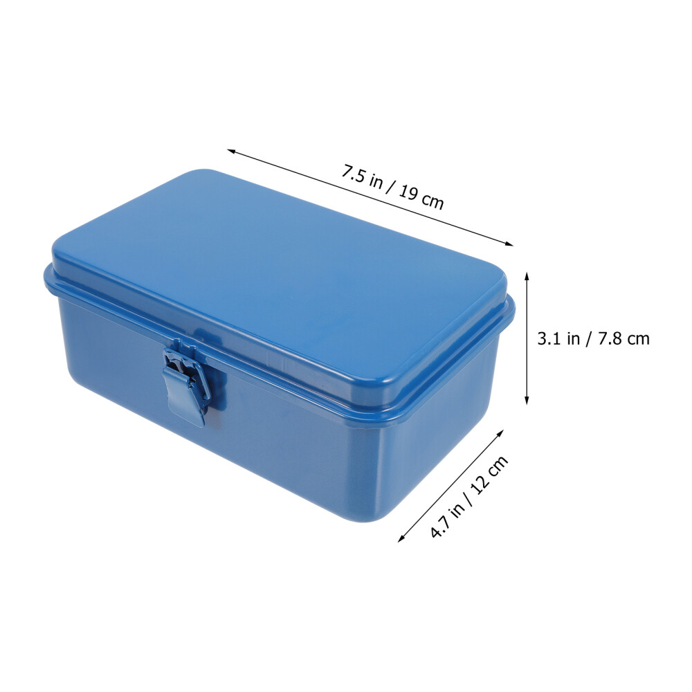 Iron Sheet Tool Box Small Chest Toolbox Tools Container Automotive - Image 5