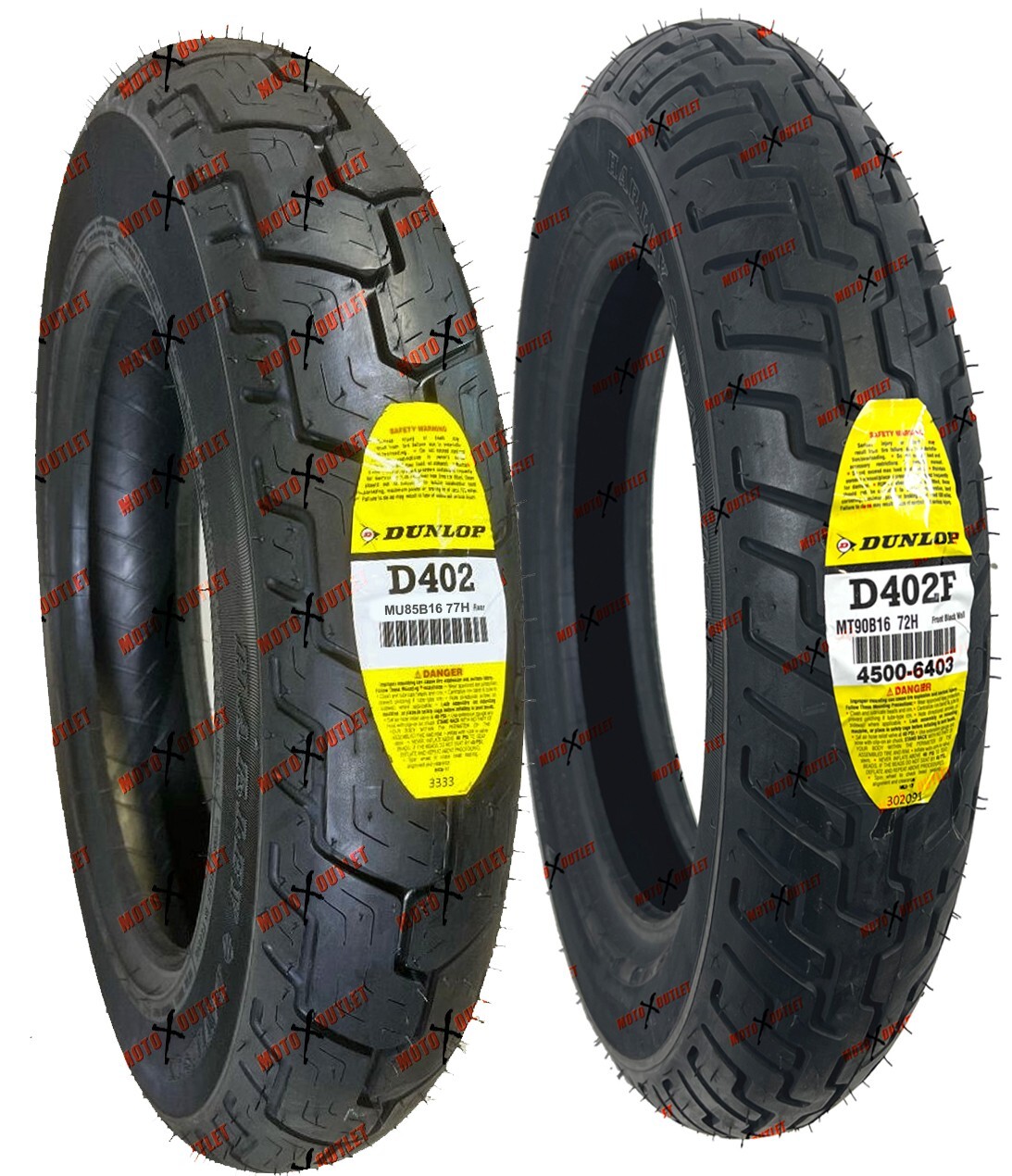 Dunlop D402 MT90B16 MU85B16 Front Rear Tire Set Motorcycle Tires Harley Davidson