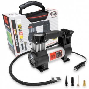 Compresor de aire premium Heyner resistente 12 V 100 psi 7 bares 40 L furgoneta para automóvil 4x4-