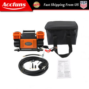 Bomba de compresor de aire 12V para vehículo 4x4 y autocaravana todoterreno doble cilindro-