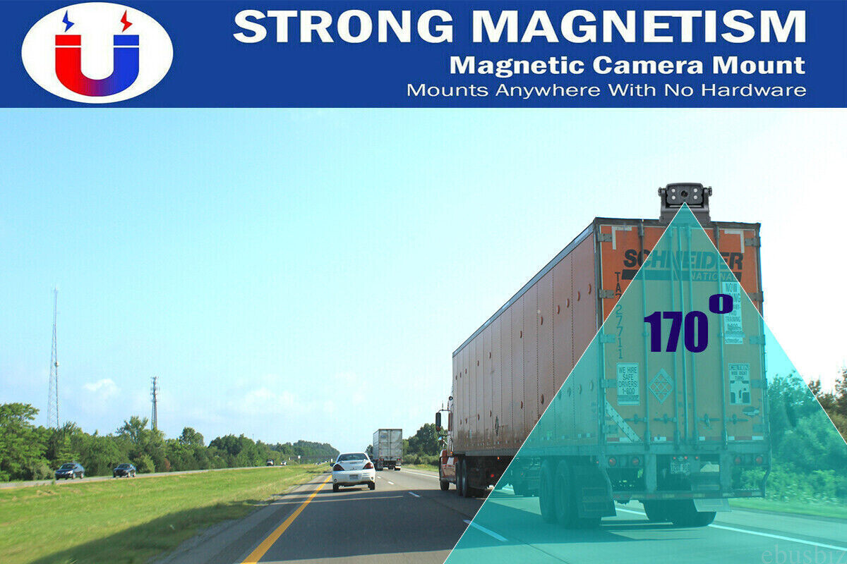 WiFi Magnetic Reversing Backup Camera 9600mA Battery Wireless for iPhone/Android - Image 5