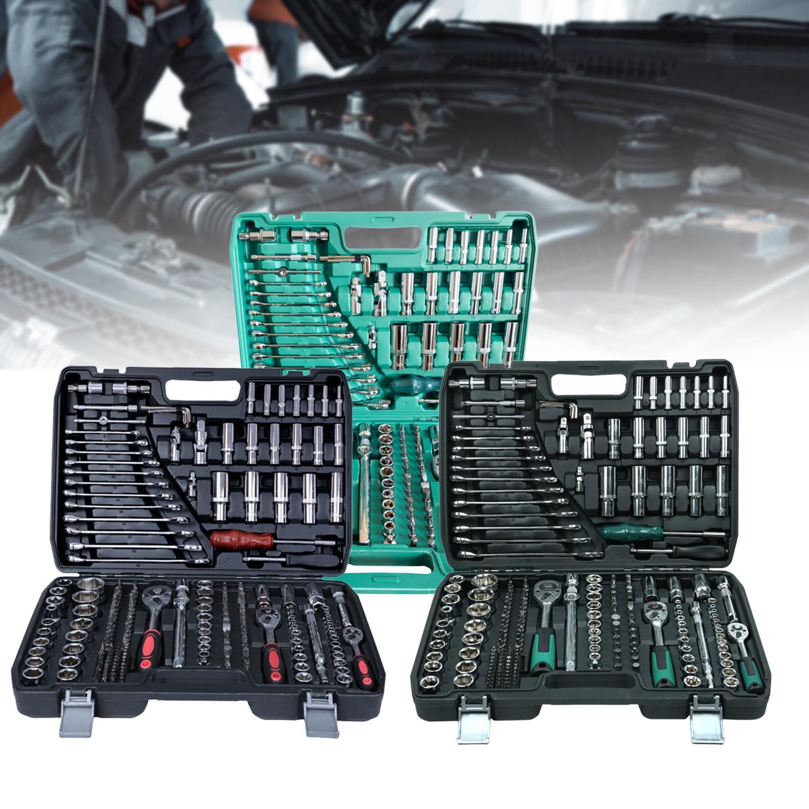 216x Socket Ratchet Wrench Set Automotive Tools Kit for Auto Repairing