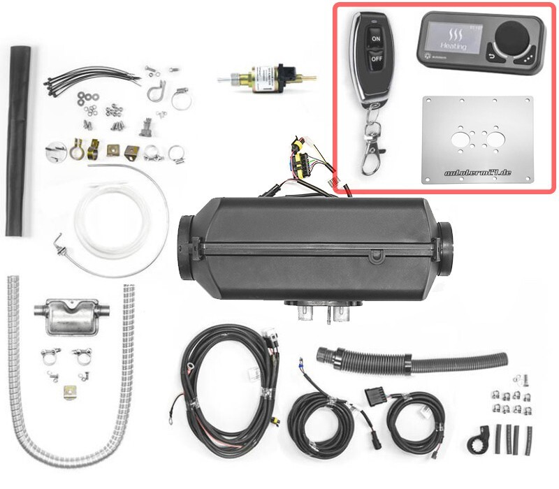 AUTOTERM Air 4D 12V calefacción auxiliar con mando a distancia COMFORT CONTROL PLACA DE MONTAJE-