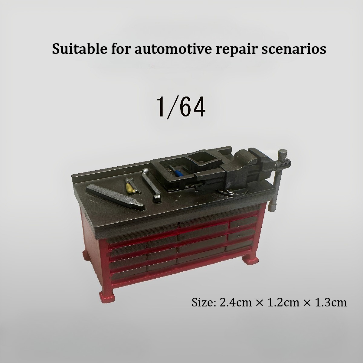 Diorama 1:64 Car Garage Accessories Automotive Repair Tool Workbench Set Props - Image 5