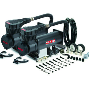 Kit de compresores de aire dobles negros VIAIR 485C para montaje en coche y camión - 12V 200 PSI-
