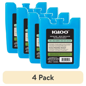 Paquete de 4 bolsas de hielo pequeñas reutilizables iglúes para loncheras y refrigeradores (ENVÍO GRATUITO)-