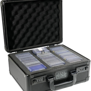 Lockable Card Safe Case - Holds 345 Top Loaders with Foam Interior
