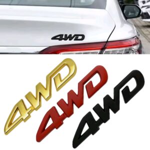 Universal 4x4 Logo Adhesivo Insignia Maletero 3D Adhesivo Emblema Aleación Accesorios Coche-