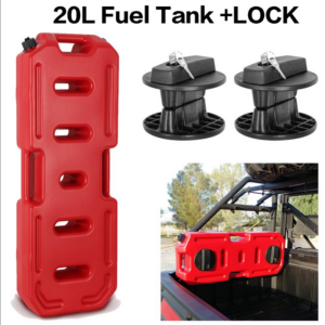 Contenedor tanque de combustible 20L coche cámper repuesto almacenamiento gasolina pesado todoterreno 4x4 rojo-