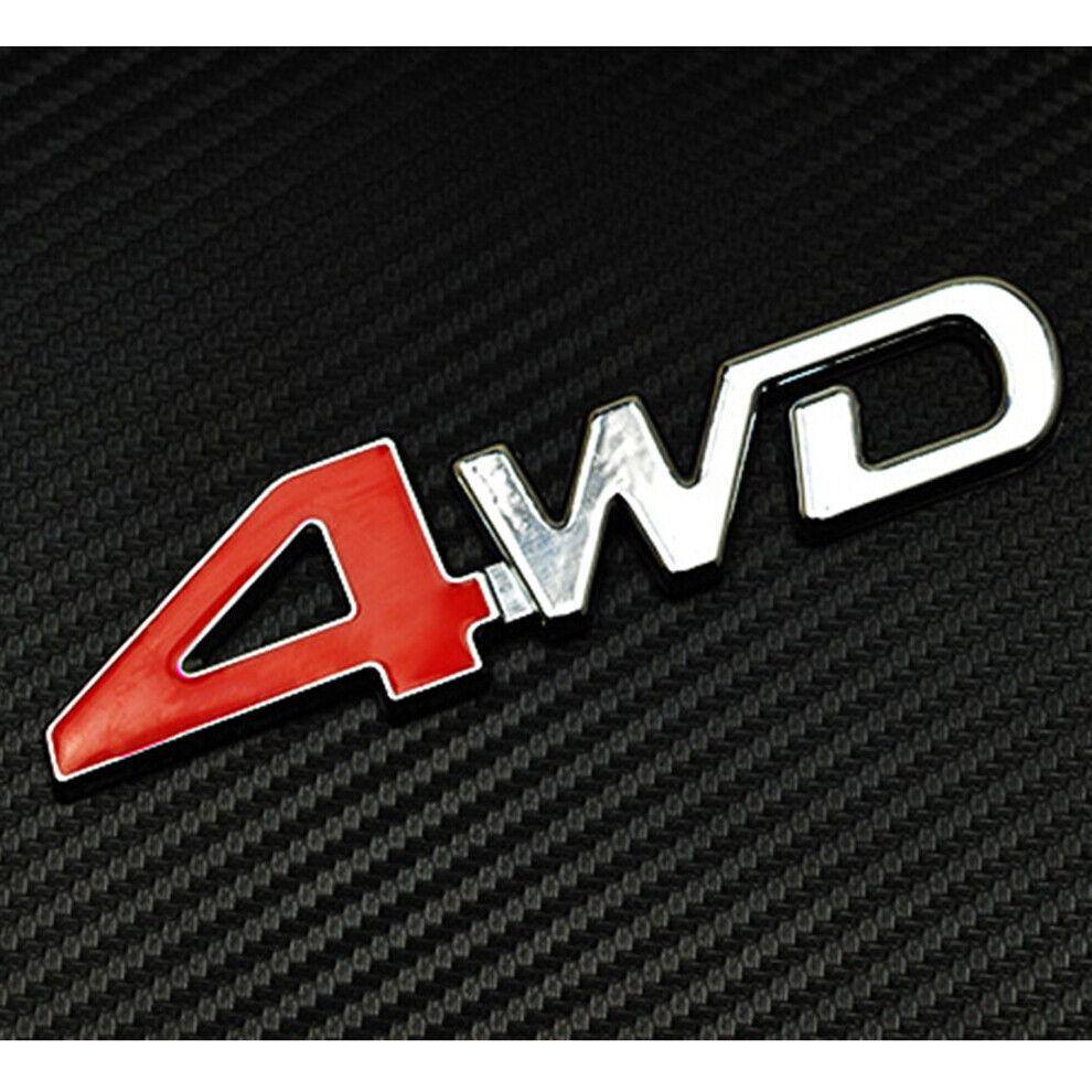 Puerta Trasera Coche Cromo 4x4 Metal Adhesivo Emblema Insignia 4 Ruedas Tracción Coche Accesorios- - Image 4