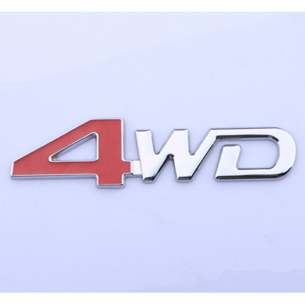 Puerta Trasera Coche Cromo 4x4 Metal Adhesivo Emblema Insignia 4 Ruedas Tracción Coche Accesorios- - Image 5
