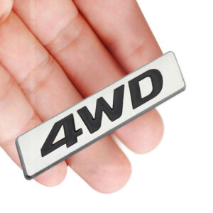 Adhesivo 4x4 Metal Mate Emblema Trasero Coche Insignia Calcomanía Adhesivo Accesorios-