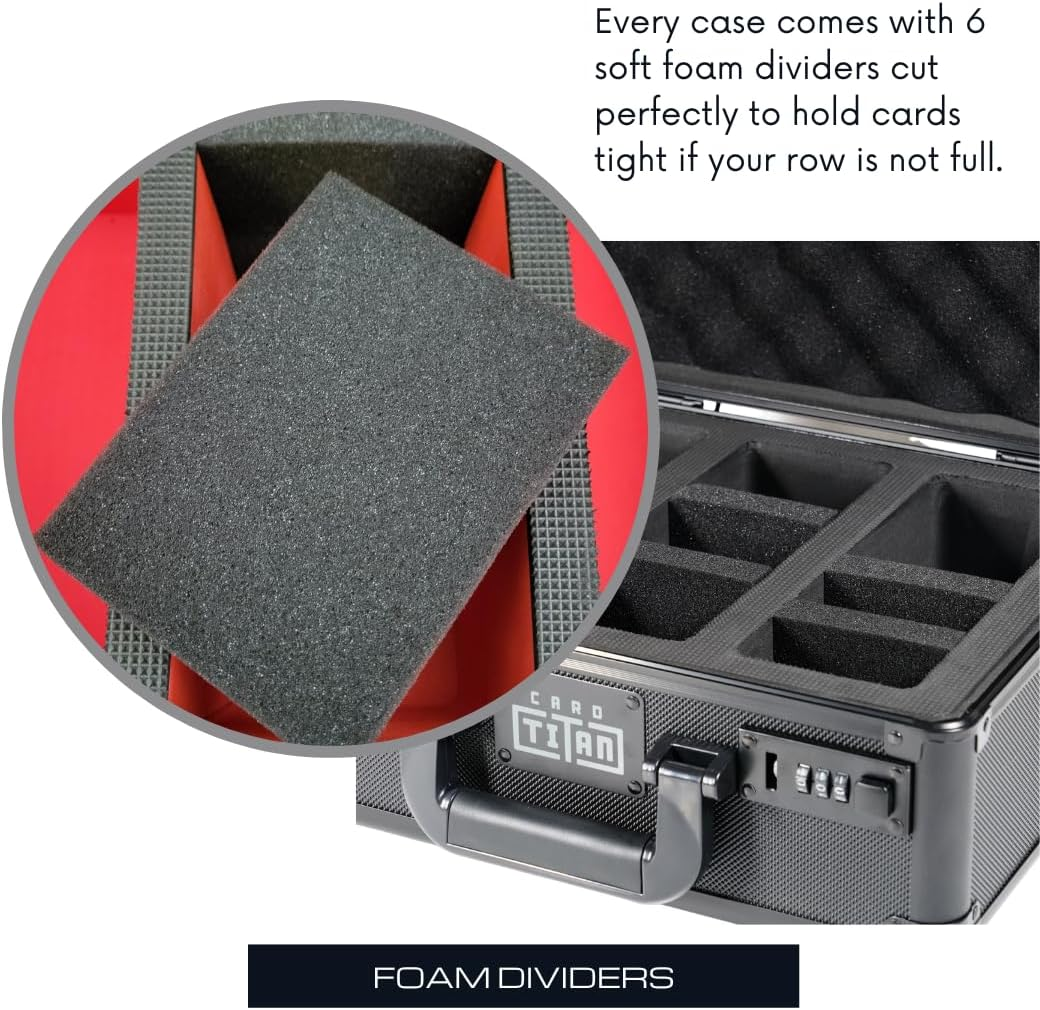 Lockable Card Safe Case - Holds 345 Top Loaders with Foam Interior - Image 4