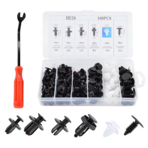 Accessories Clip Car Push Rivet Bumper Door Panel Retainer Fastener + Tool Set