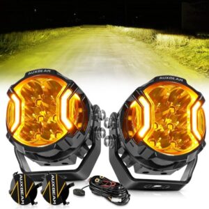 Auxbeam 3" pulgadas tirador lateral LED trabajo luces de conducción vainas puntuales ámbar lámpara DRL 4x4-