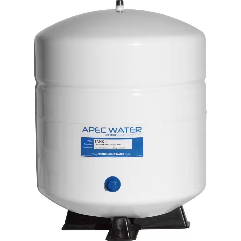 4 Gal. Tanque de almacenamiento de agua potable de ósmosis inversa residencial prepresurizado-