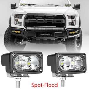 2 PIEZAS 3" 40W LED Cubo Barra de Luz de Trabajo Punto Vainas de Inundación Conducción Niebla Off Road 4x4 UTV-