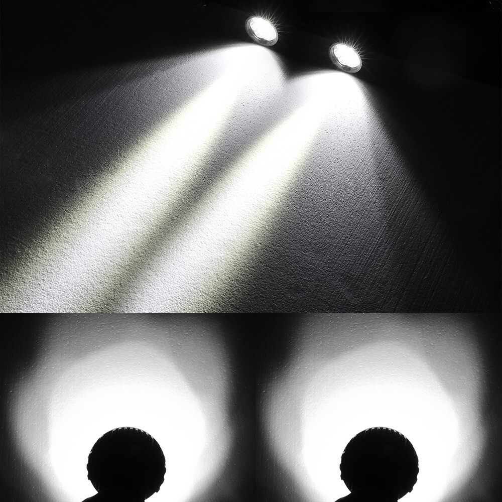 2X 4" 140W Redondo LED OffRoad Luces de Punto de Conducción Cápsulas de Trabajo Faro 4x4 UTV 12V- - Image 2