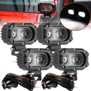 Luces de trabajo LED AUXBEAM 4x 4 pulgadas 120 W todoterreno ATV camión 4x4 luces antiniebla de conducción EE. UU.-