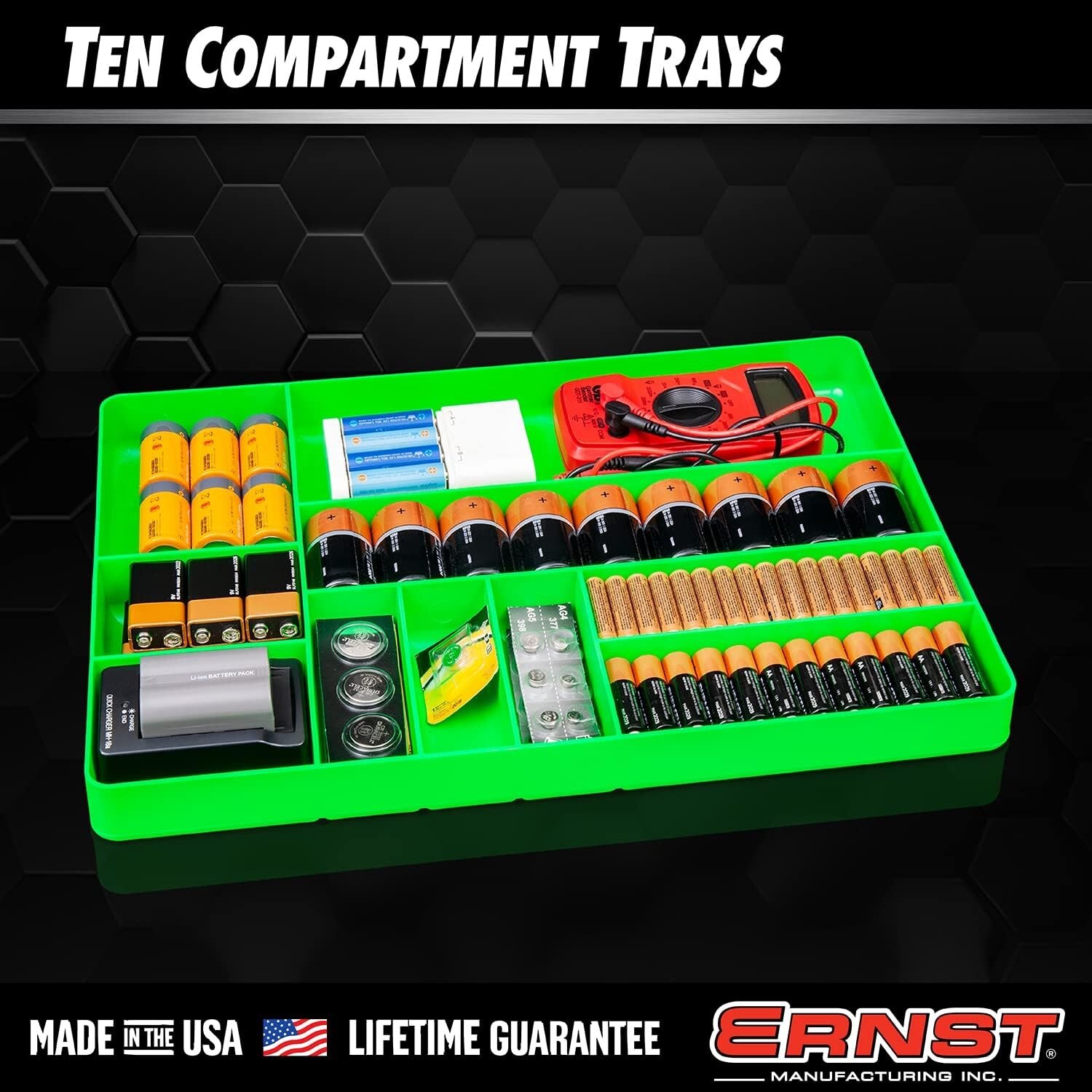 Automotive Tool Drawer Organizer 10 Compartment Heavy Duty Tray Garage Storage - Image 5