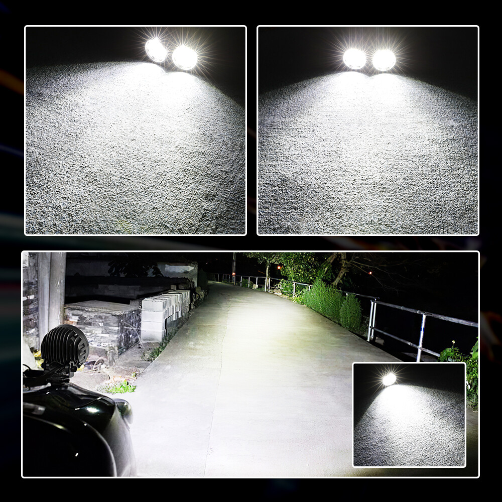 2X 3.5" 90W LED vainas redondas luces de trabajo conducción antiniebla camión todoterreno SUV UTV 4x4 4"- - Image 2