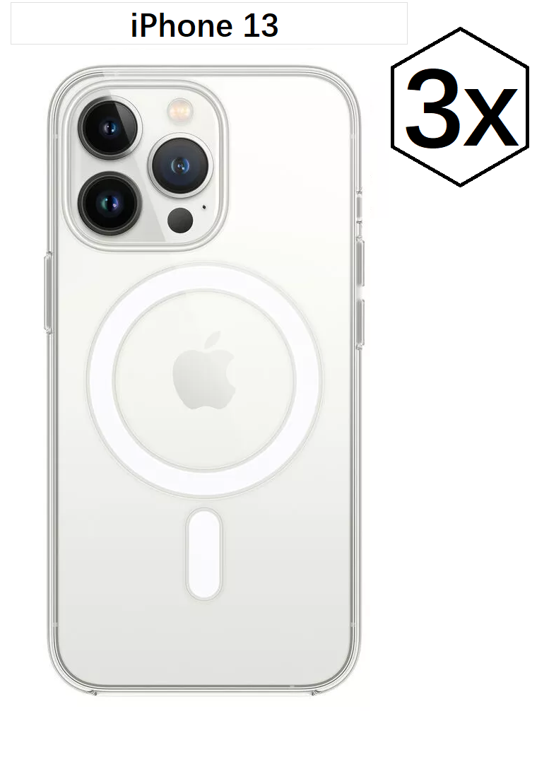(3X Cases) For iPhone 13 Pro Max 13 12 11 Shockproof Mag Safe Clear Case - Image 5