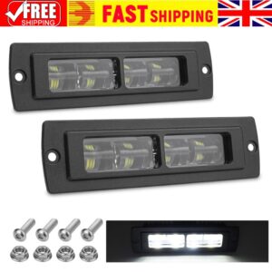 Barra de luz de trabajo LED de montaje empotrado 2X 7 pulgadas punto de inundación conducción niebla todoterreno 4X4 4x4-