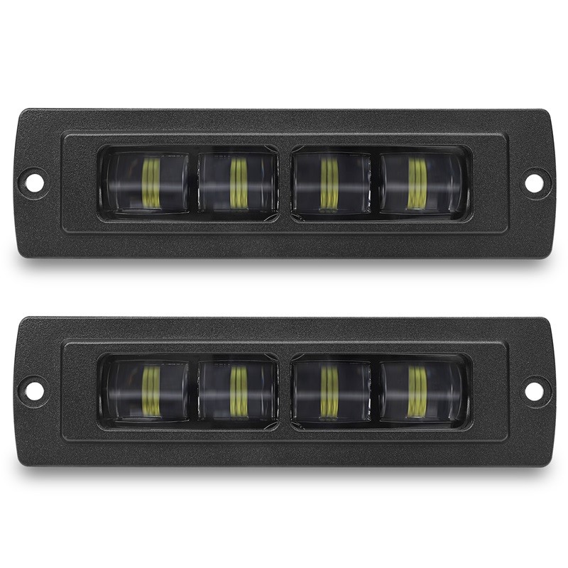 Barra de luz de trabajo LED de montaje empotrado 2X 7 pulgadas punto de inundación conducción niebla todoterreno 4X4 4x4- - Image 2
