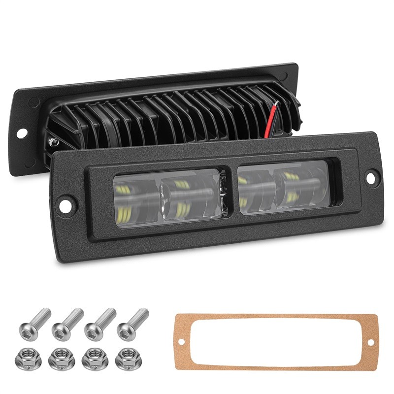 Barra de luz de trabajo LED de montaje empotrado 2X 7 pulgadas punto de inundación conducción niebla todoterreno 4X4 4x4- - Image 3