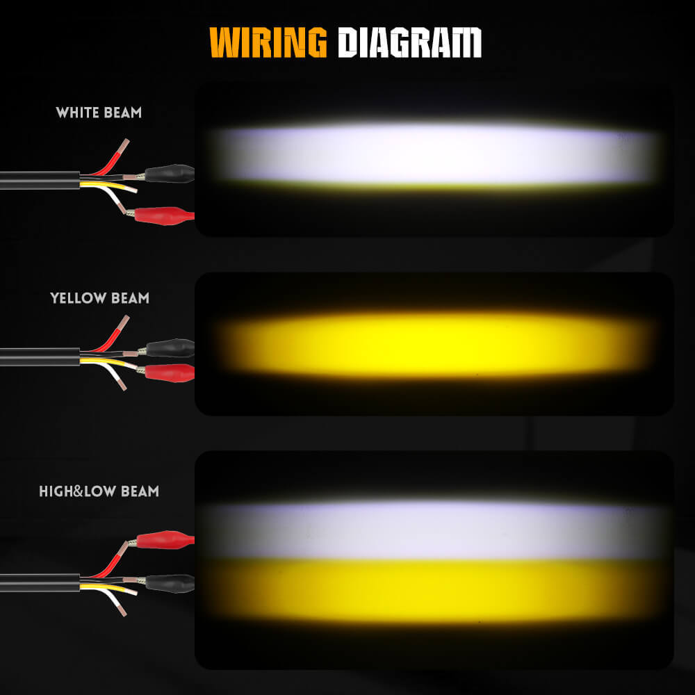 Par de luces de conducción LED de 3 pulgadas focos DRL redondos todoterreno 4x4 SUV lámpara de trabajo- - Image 2