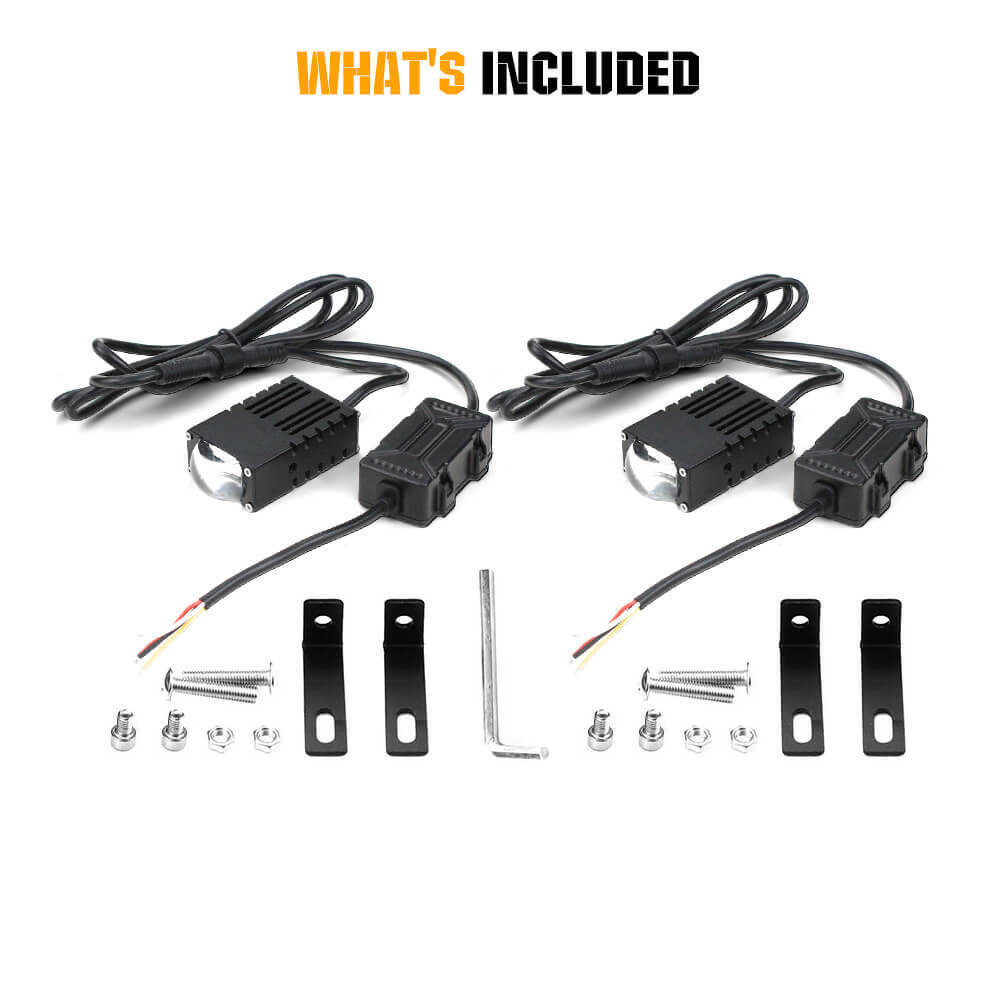 Par de luces de conducción LED de 3 pulgadas focos DRL redondos todoterreno 4x4 SUV lámpara de trabajo- - Image 3