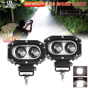 2PCS 4'' LED Work Light Bar Spot Lights Driving Lamp Offroad SUV ATV UTE 4WD 3"