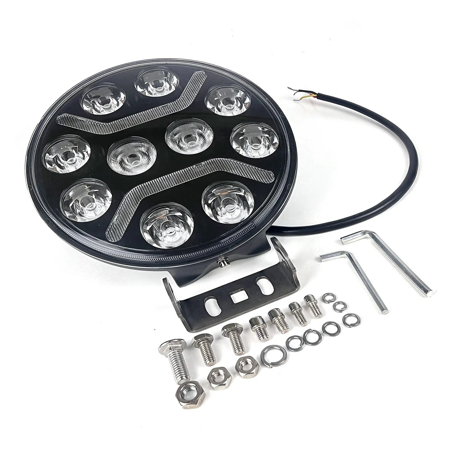 Luz antiniebla redonda de 9" con punto LED completo X1 para camioneta SUV 4x4 coche 4x4- - Image 3