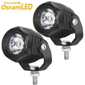 2x 2" 20W Redondo LED OffRoad Luces de Conducción Pods Faros de Trabajo Antiniebla 4x4 UTV-