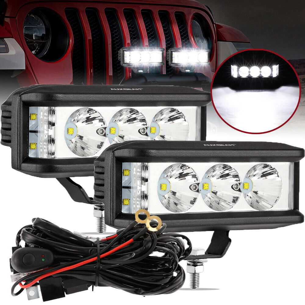 Luces antiniebla todoterreno blancas de inundación AUXBEAM 2x 5" pulgadas para 4x4-