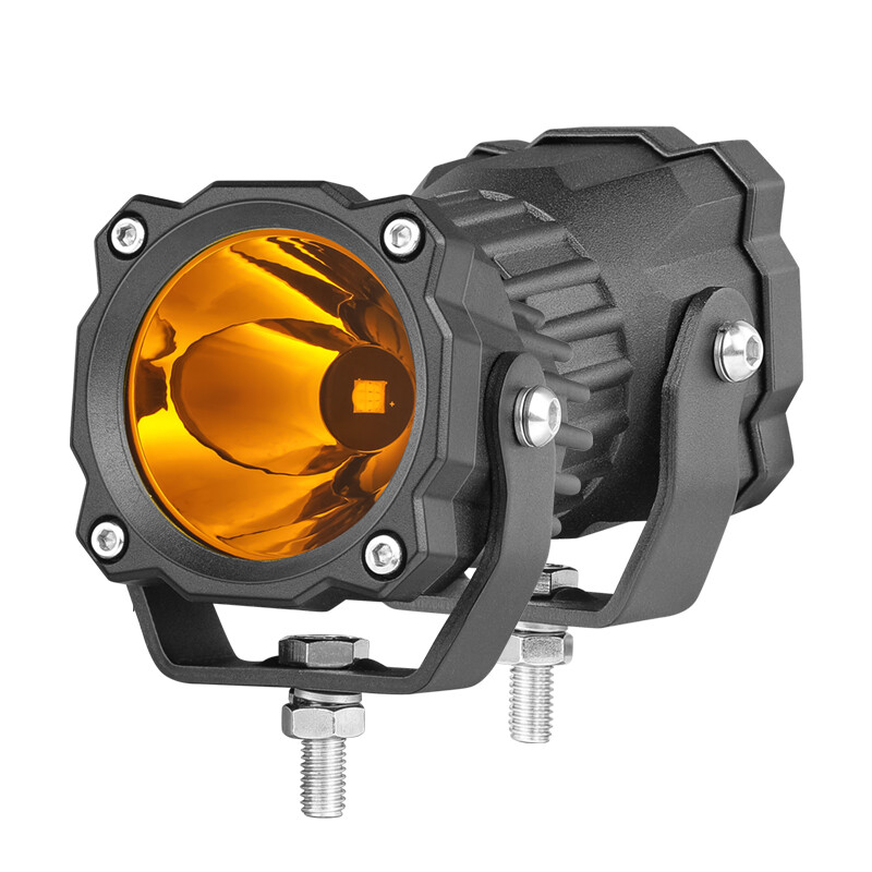 Luces de conducción redondas LED ámbar 2x3" 120W Hyper-Spot parachoques todoterreno camión antiniebla 4x4-