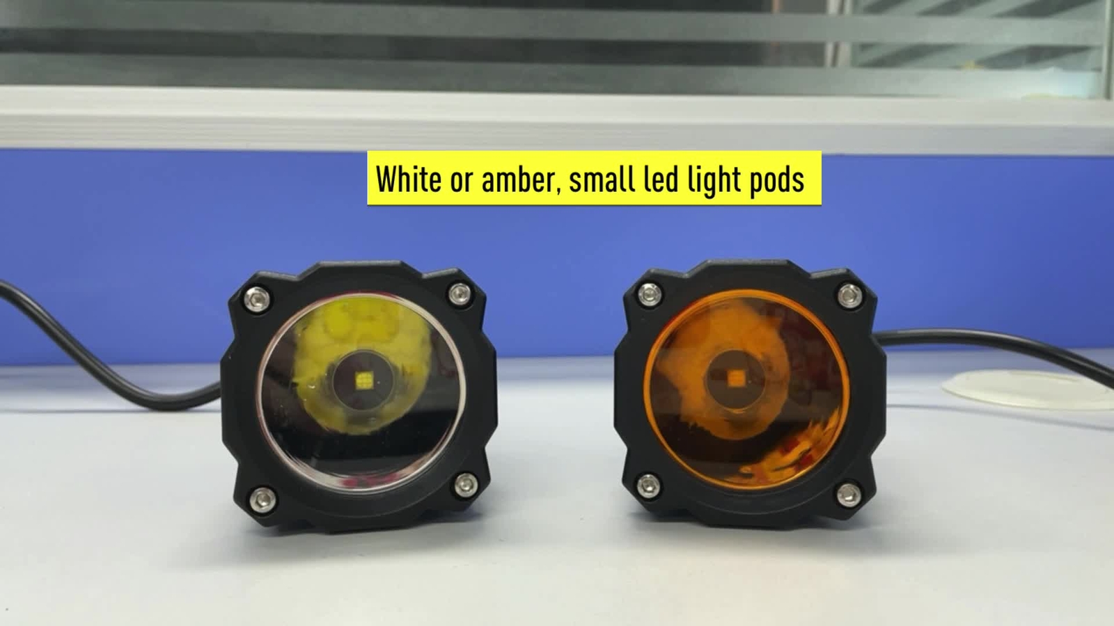 Luces de conducción redondas LED ámbar 2x3" 120W Hyper-Spot parachoques todoterreno camión antiniebla 4x4- - Image 2